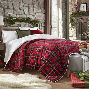 Red Plaid Comforter Set